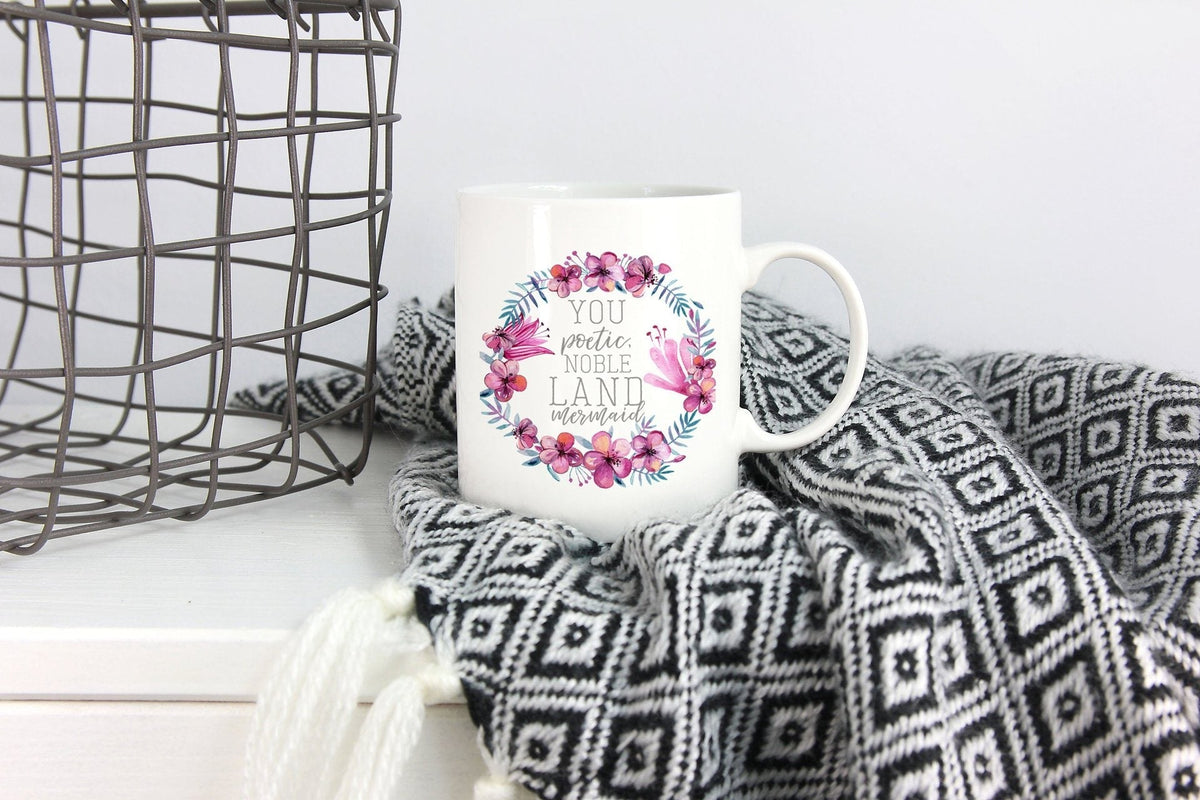 Charming Floral Coffee Cup Gift Set - Elegant and Eco-Friendly
