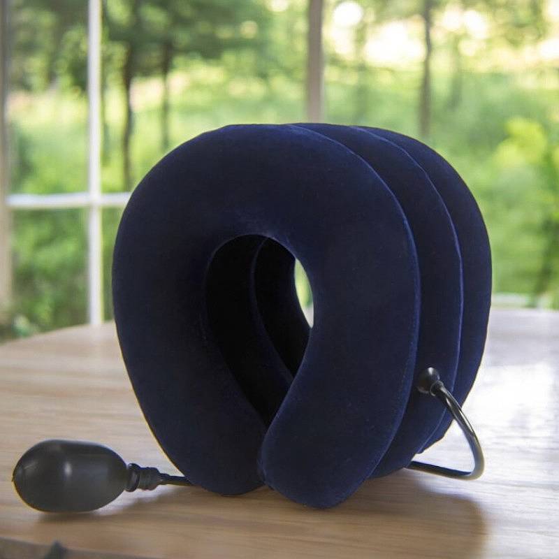 Inflatable Neck Pillow for Cervical Traction Support