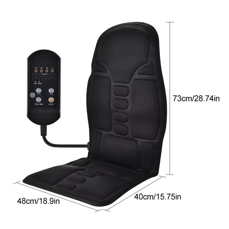 Electric Massage Chair Cushion with Heat Therapy - Perfect for Home & Vehicle