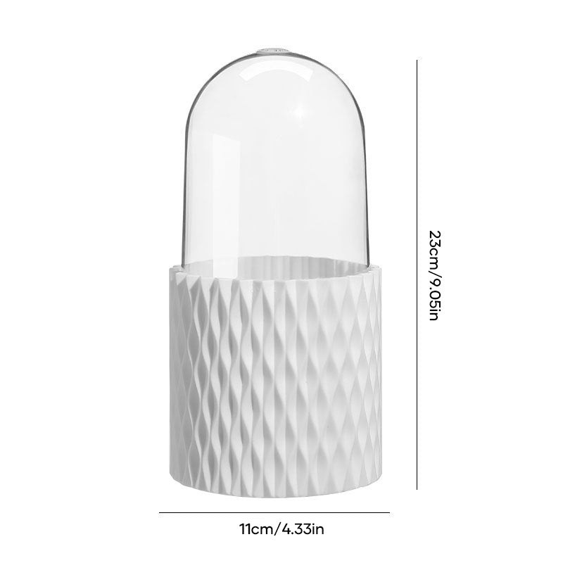 360-Degree Rotating Makeup Brush Organizer