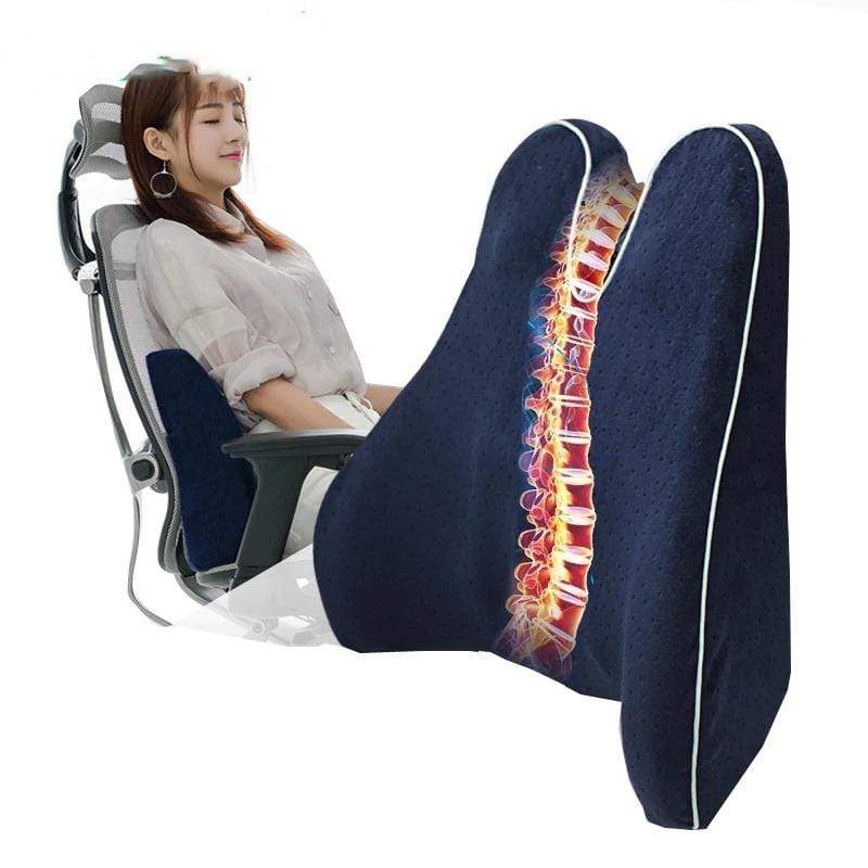 Lower Back Support Cushion with Ergonomic Design