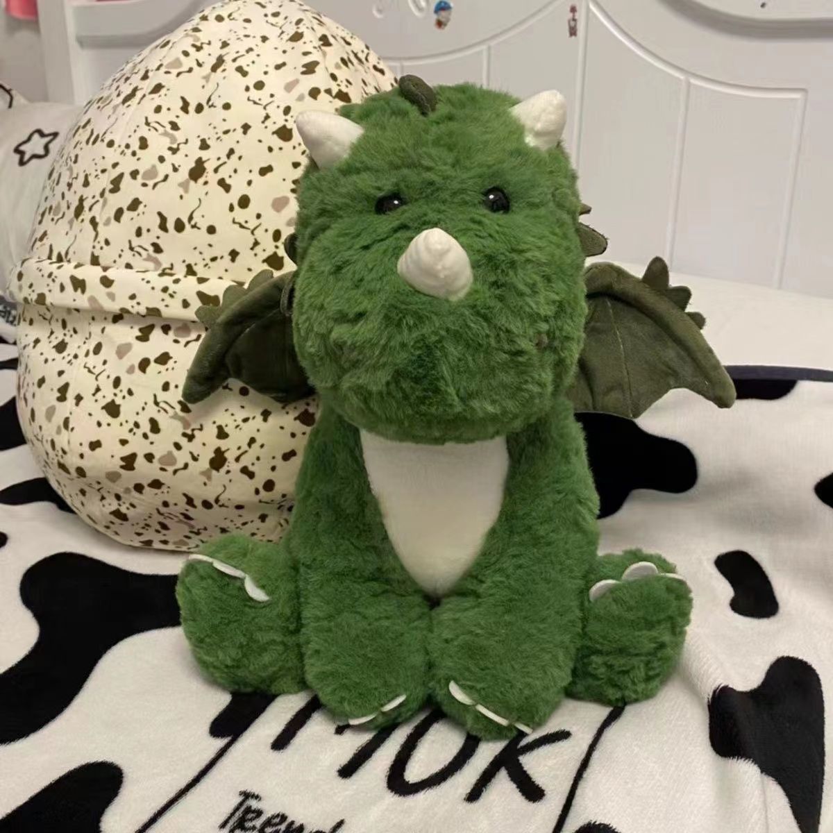 Small Plush Dinosaur with Eggshell Toy
