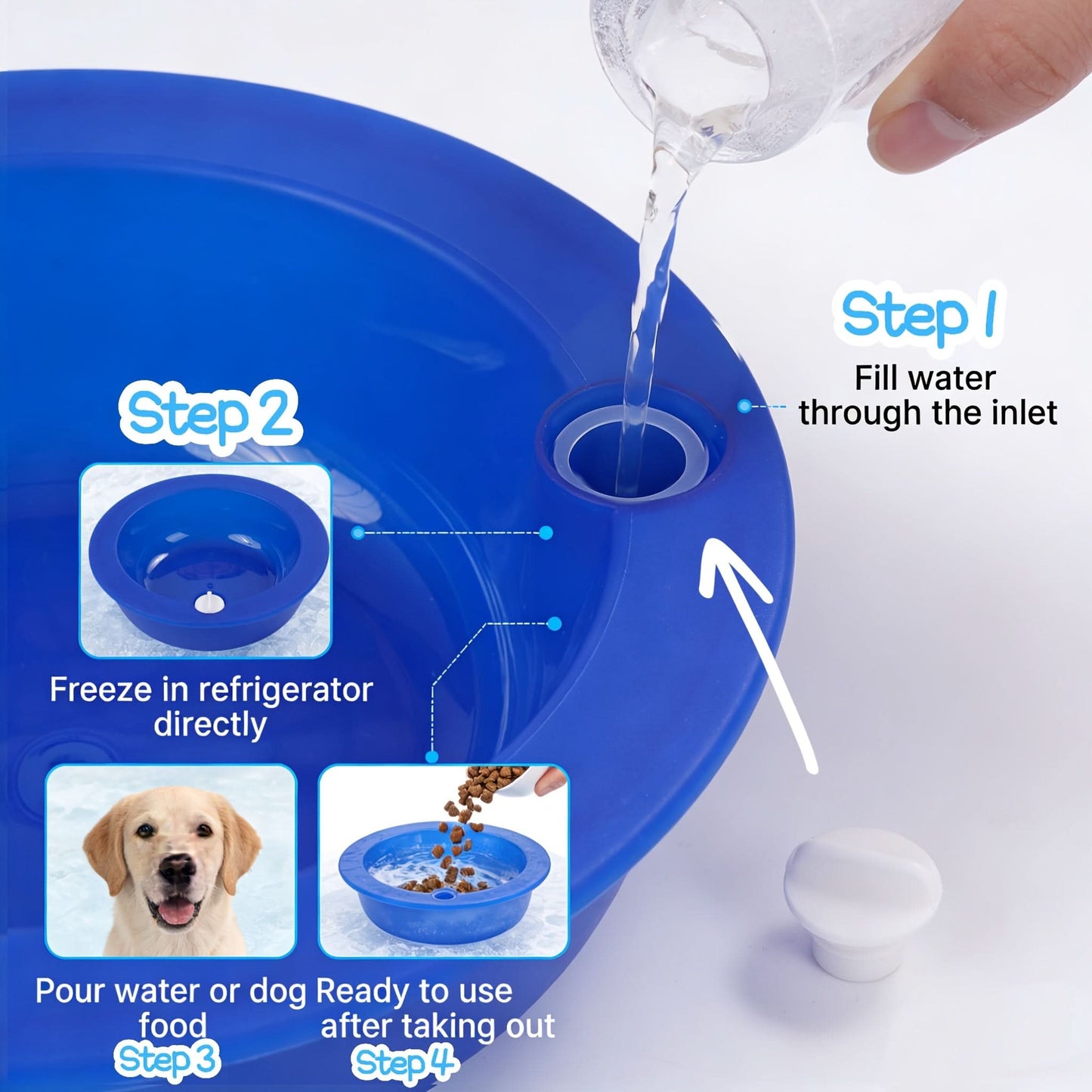 Cooling Pet Bowl for Daily Hydration and Refreshment