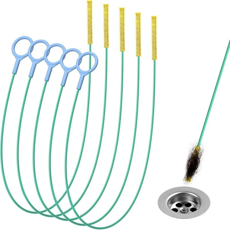 Flexible Pipe Cleaning Spiral Tool | Nylon-Coated Drain Cleaner