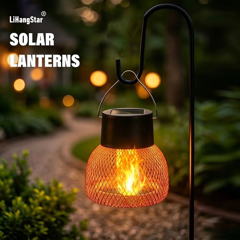 Garden Pendant Lights in Flame Design – Copper Finish