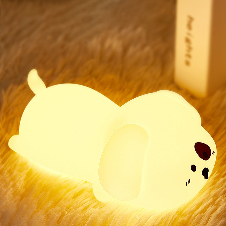 Charming Canine Glow Lamp – Soft Touch LED Night Light for Kids