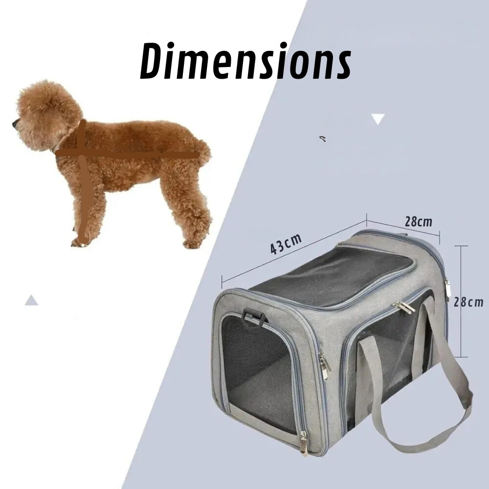 Dog Car Travel Carrier Bag - Safe and Cozy for Pets