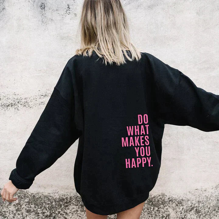 Women's Printed Hoodie Sweatshirt in Fashion Brief Style