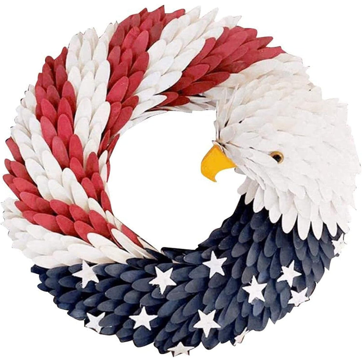 Festive Eagle-Themed Door Wreath for Patriotic Celebrations