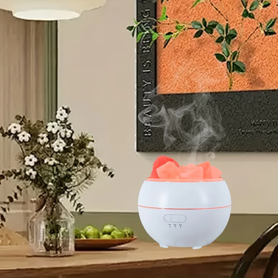 Essential Oil Diffuser with 3-in-1 Salt Lamp Functionality