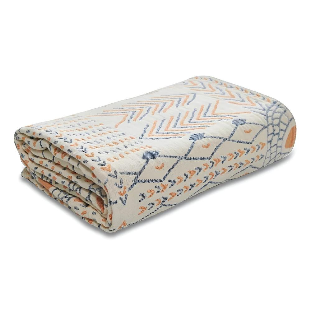 Dual-Sided Cozy Cotton Blanket for Ultimate Relaxation