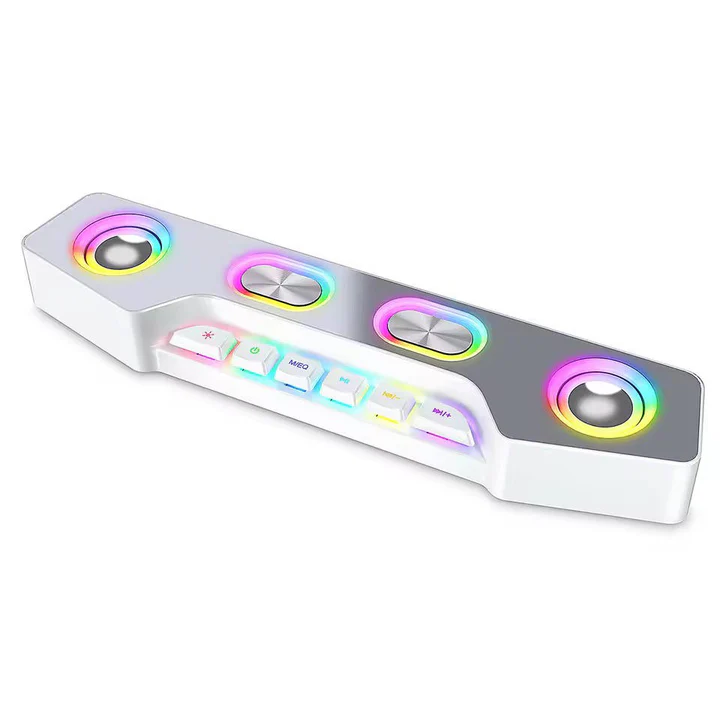 Bluetooth Desktop Speaker with RGB Lighting Effects