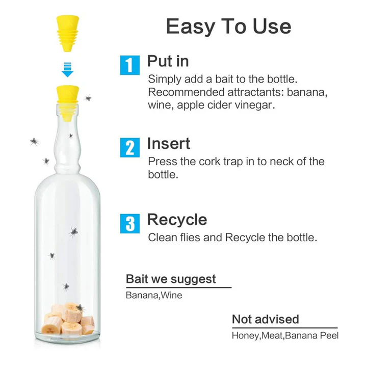 Silicone Funnel for Reusable Fruit Fly Trap