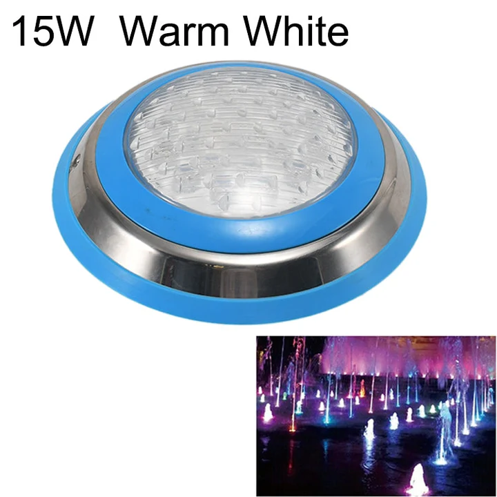 15W Stainless Steel Pool Light – Wall-Mounted LED Fixture