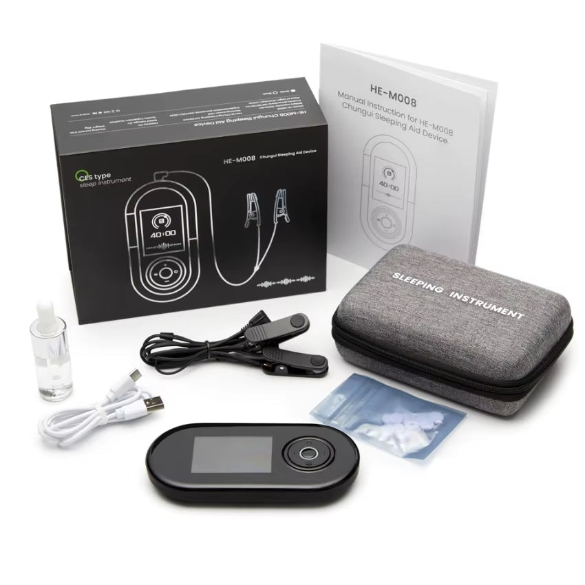 Microcurrent Ear Clips with 3 Modes, 9 Intensities, 1000mAh Battery & Case