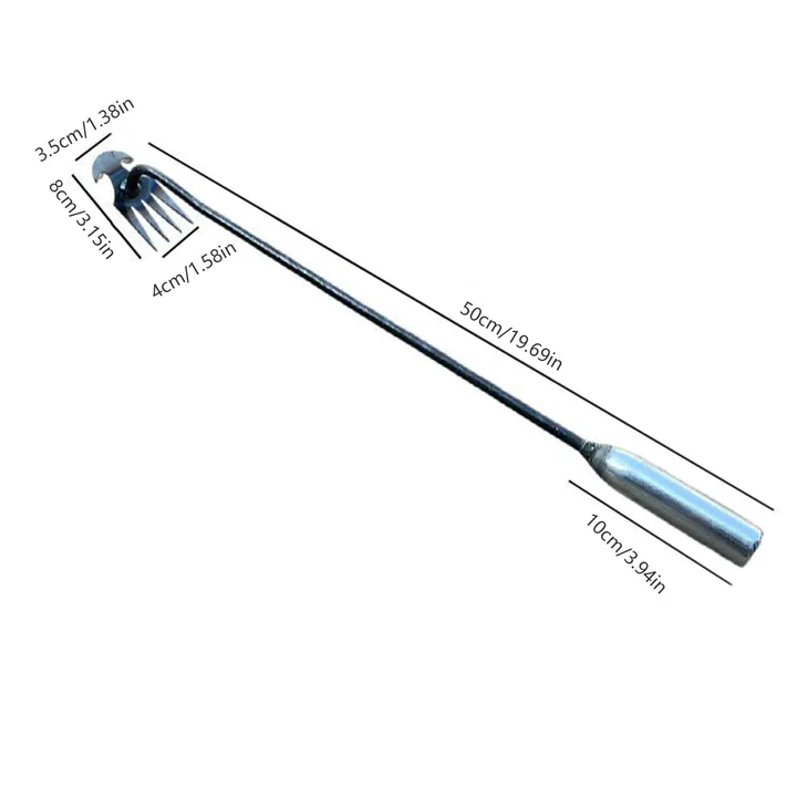 Long-Handled Crescent Weeding Tool