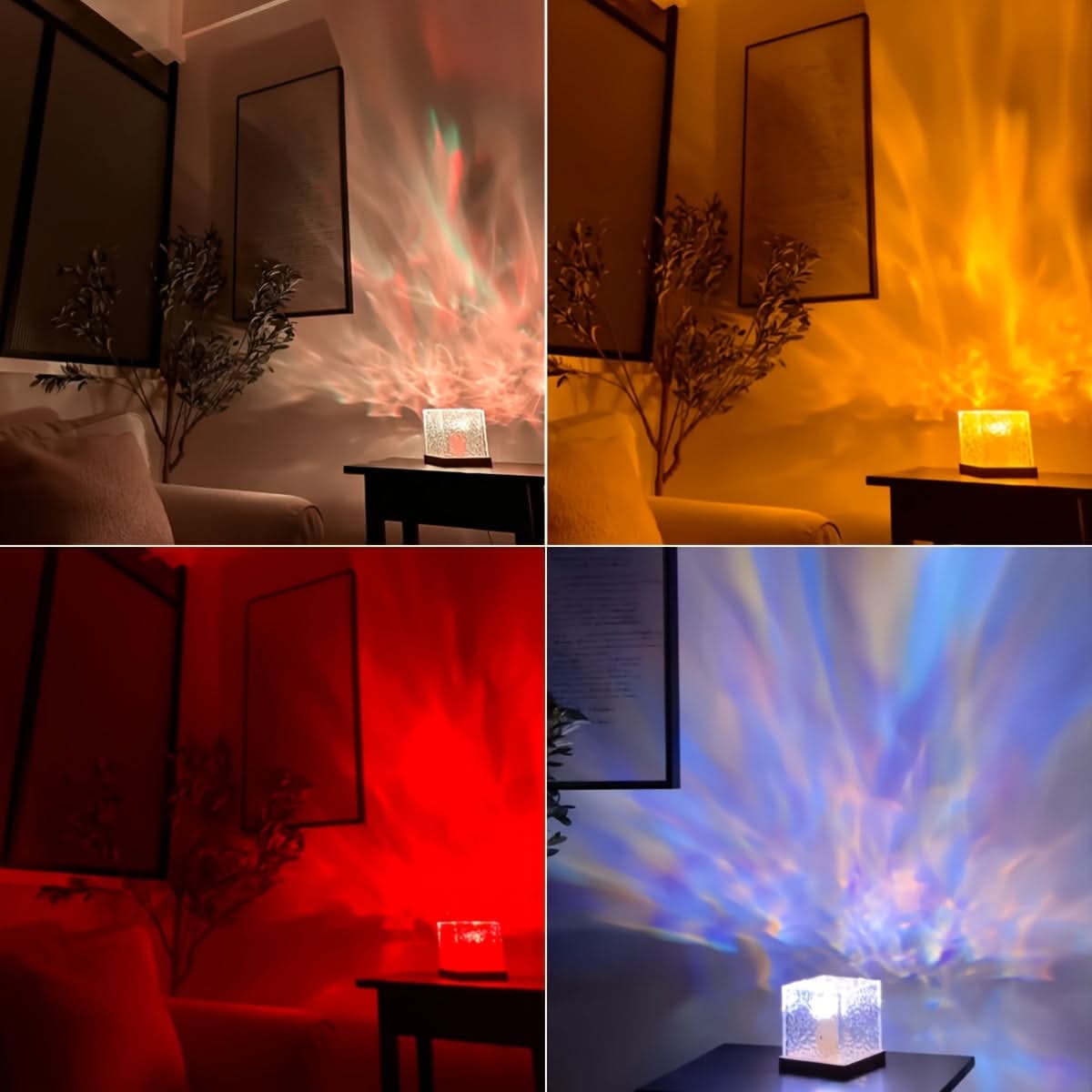 RGB Ambient Light Projector with Dynamic Ripple Effect