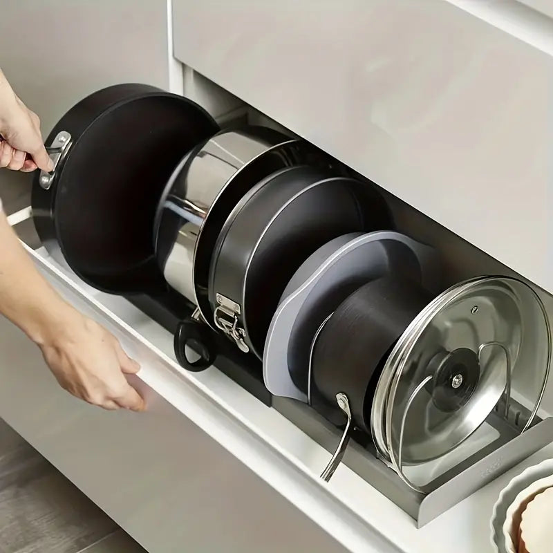 Compact Kitchen Pot and Pan Storage Solution