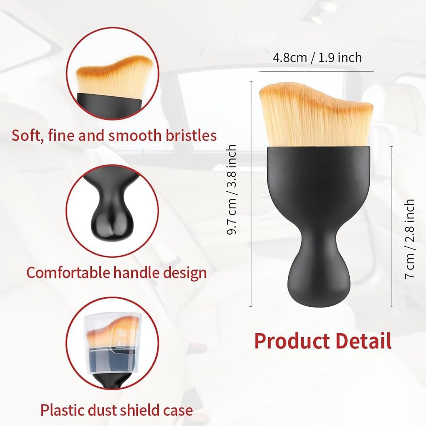 Free Bonus: Ultra-Soft Car Interior Dust Cleaning Brush - Last Day Discount