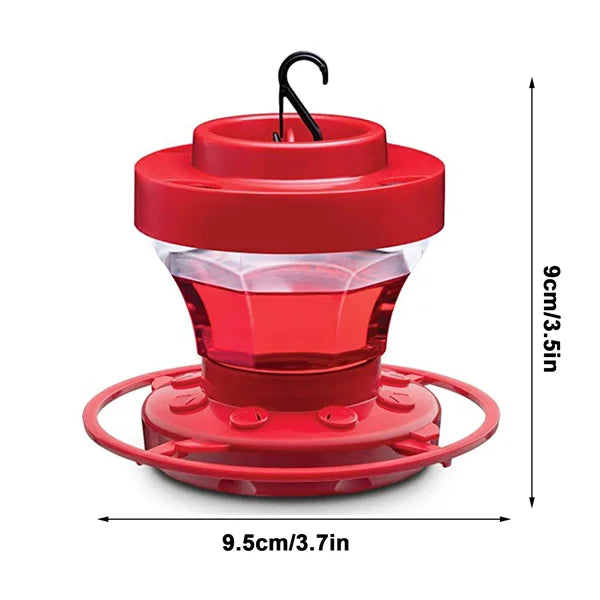 Red Hummingbird Nectar Feeder with Insect Guard