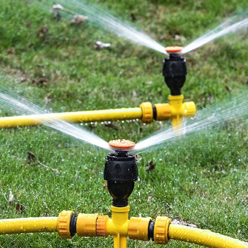 All-Angle Automatic Lawn Sprinkler System for Gardens - 65ft Coverage