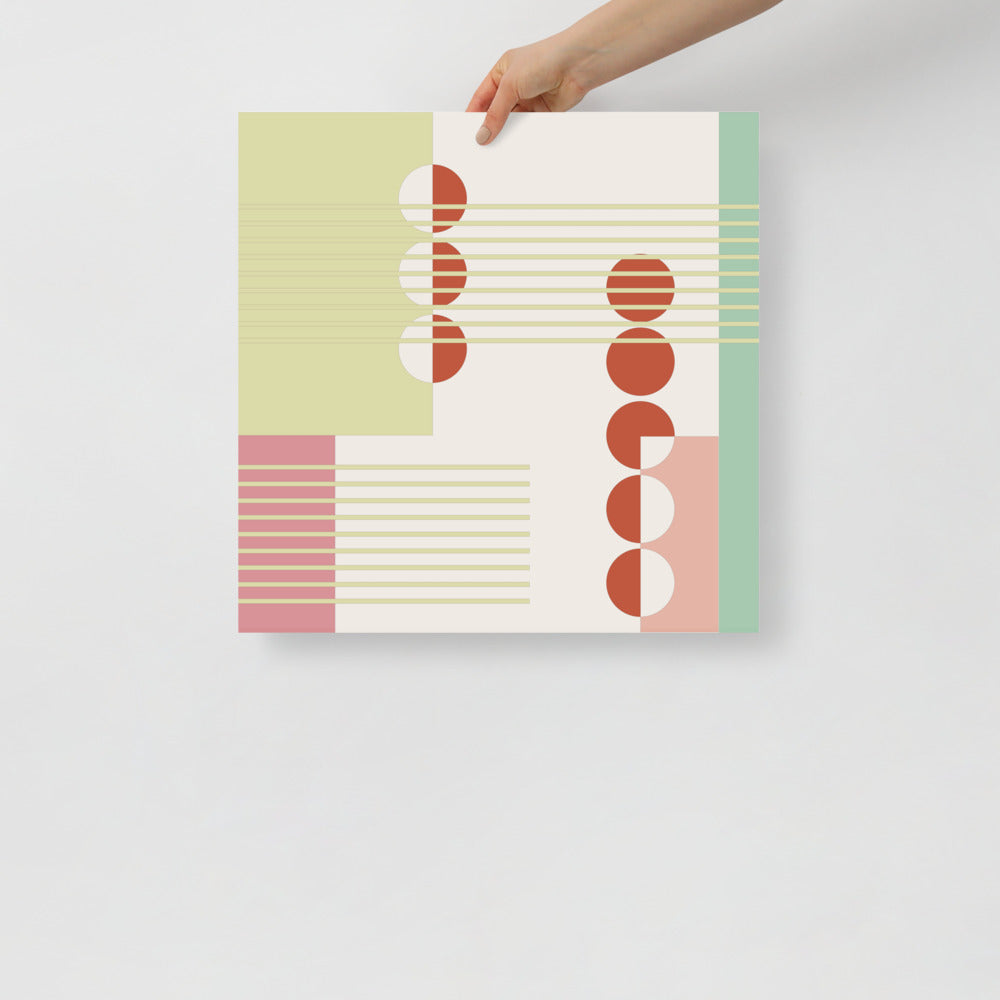 Abstract Wall Art Featuring Apple Trees