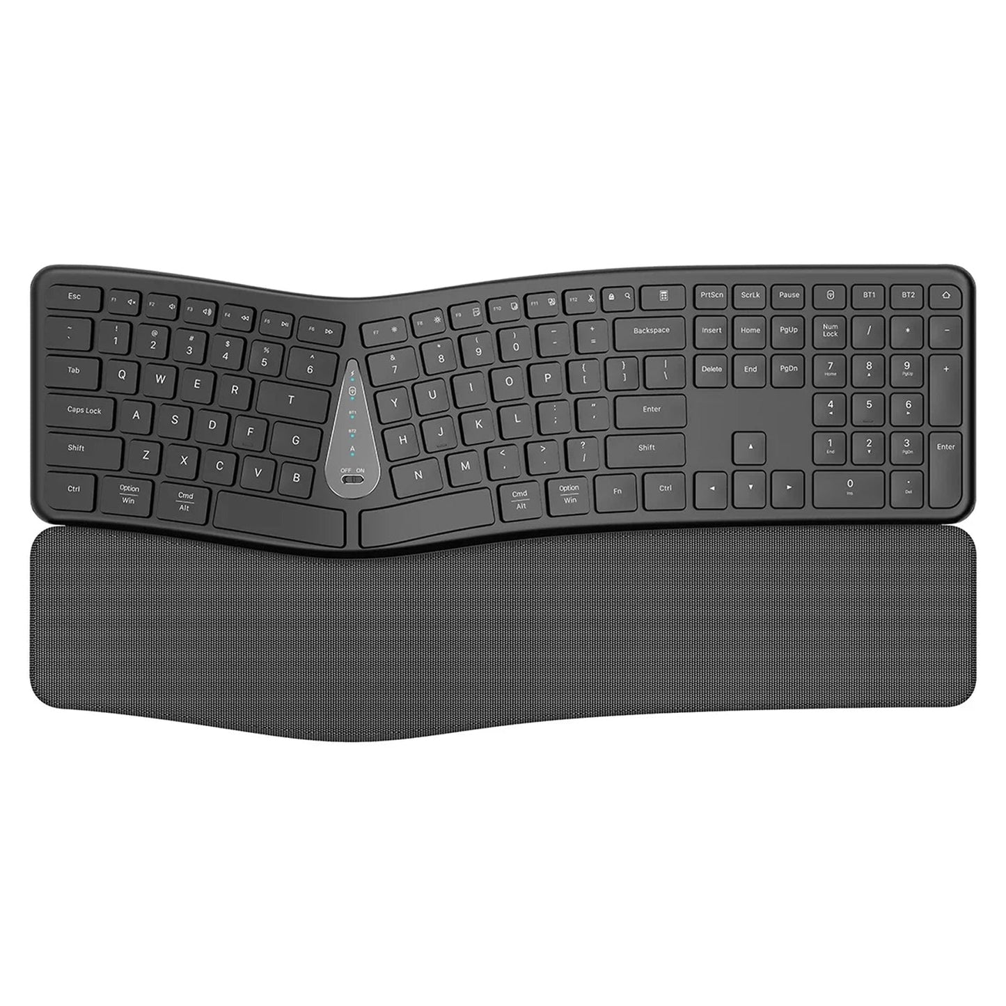 Wireless Ergonomic Keyboard for Comfortable Typing