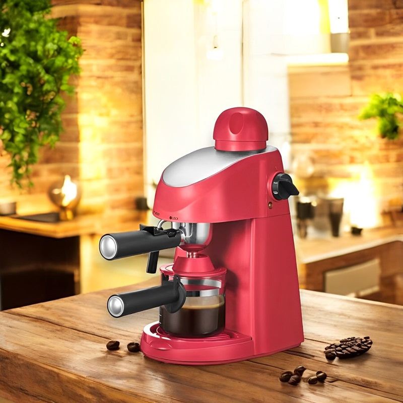 3.5 Bar Espresso Maker Featuring Integrated Steam Wand