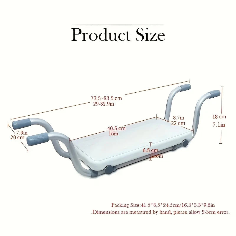 Heavy-Duty Aluminum Adjustable Bath Bench (350 lb Capacity)