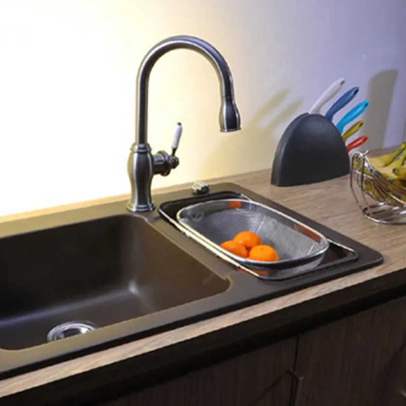 Collapsible Stainless Steel Sink Drain Basket