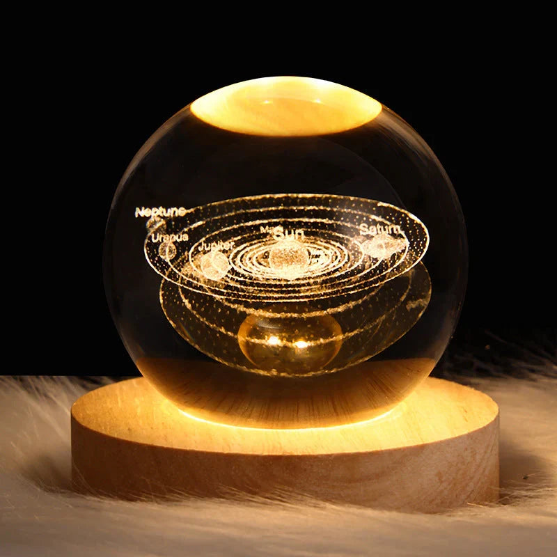 3D Crystal Night Light - Colour Changing Mood Lamp