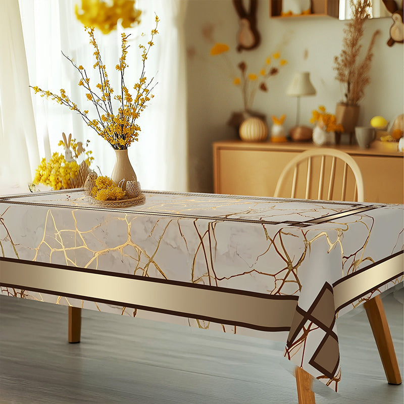 Elegant Table Style with Effortless Spill Protection – Marble Design