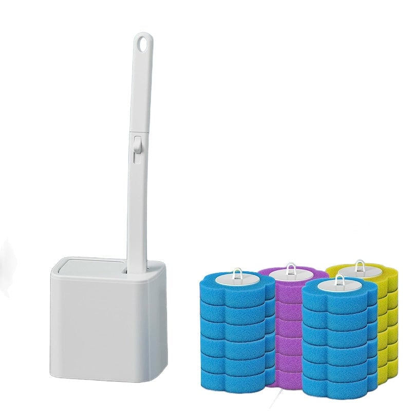 Single-Use Toilet Brush Set for Effortless Cleaning