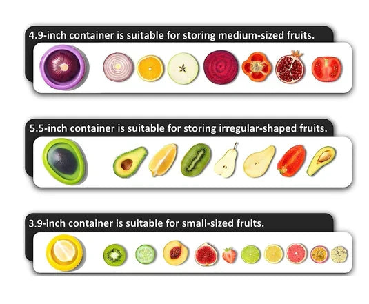 FreshKeeper 4-Piece Food Storage Set for Fruits & Veggies
