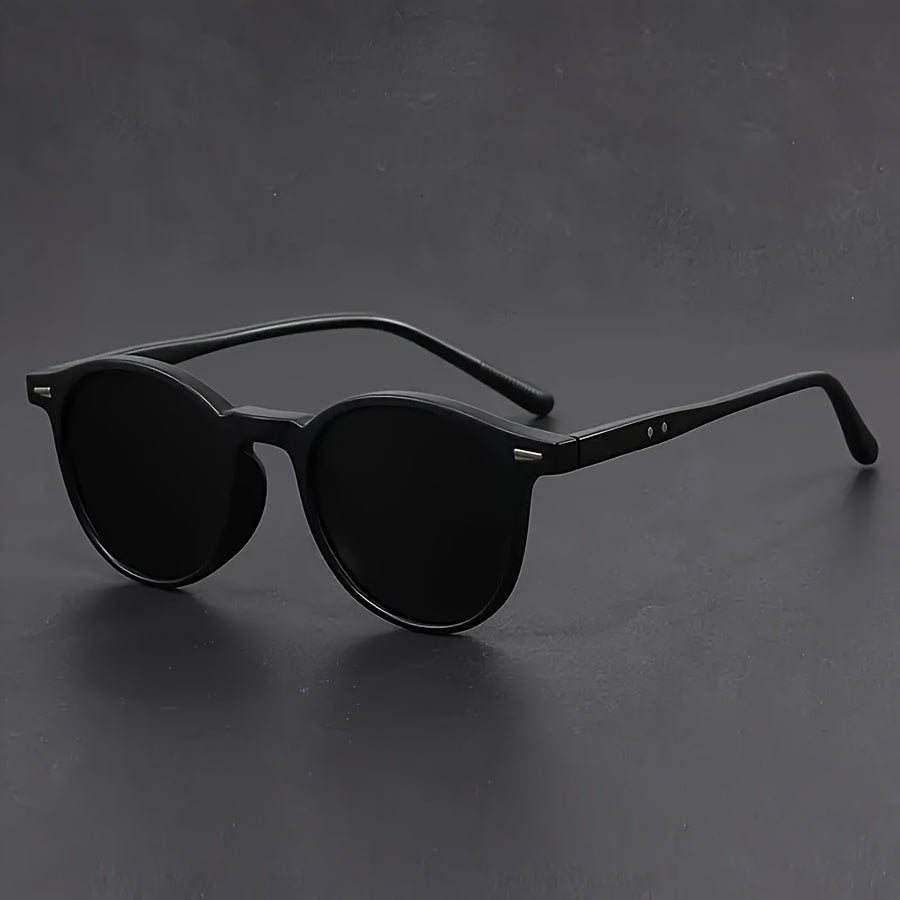 Men's Round Tortoiseshell Sunglasses – Lightweight Retro Style Frames