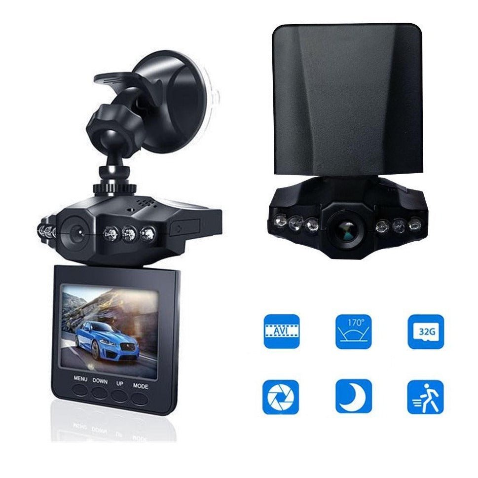 1080p Full HD Dashboard Camera with Night Vision, G-Sensor, Loop Recording, and Parking Mode for Vehicles
