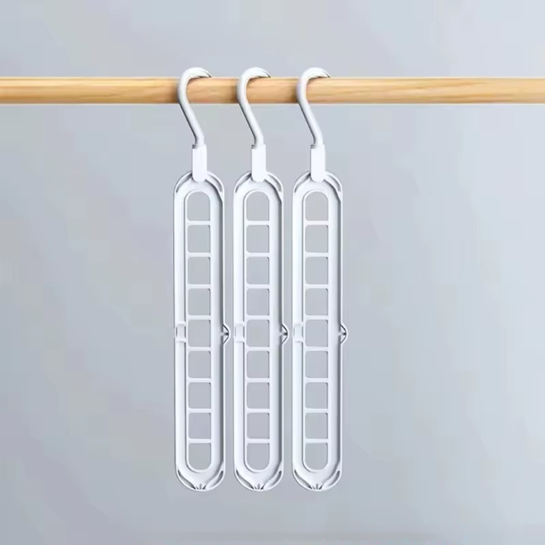 Space-Saving 360° Rotating Hangers - Set of 4