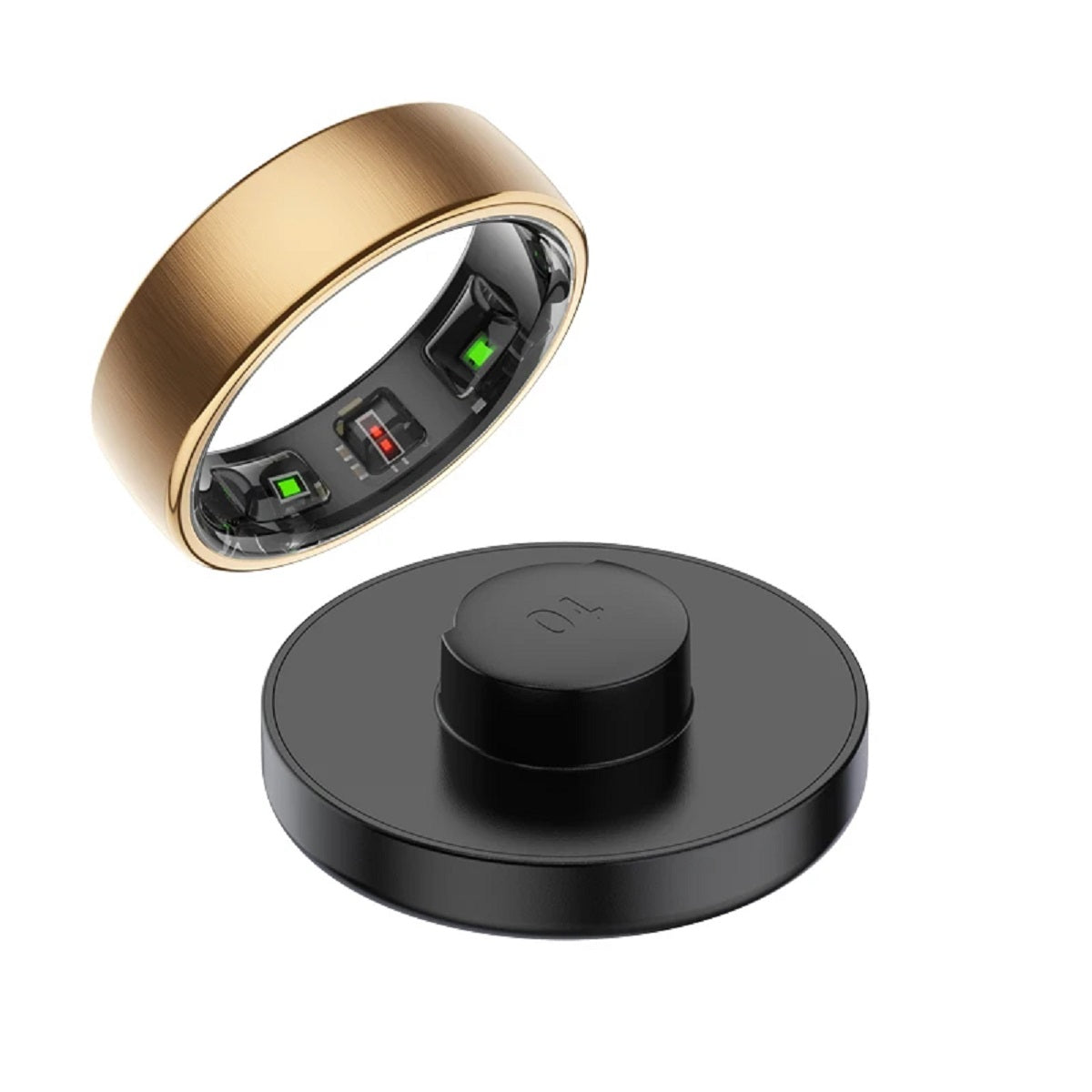 Health and Sleep Monitoring Smart Ring - Waterproof, Wireless Charging, 5 ATM