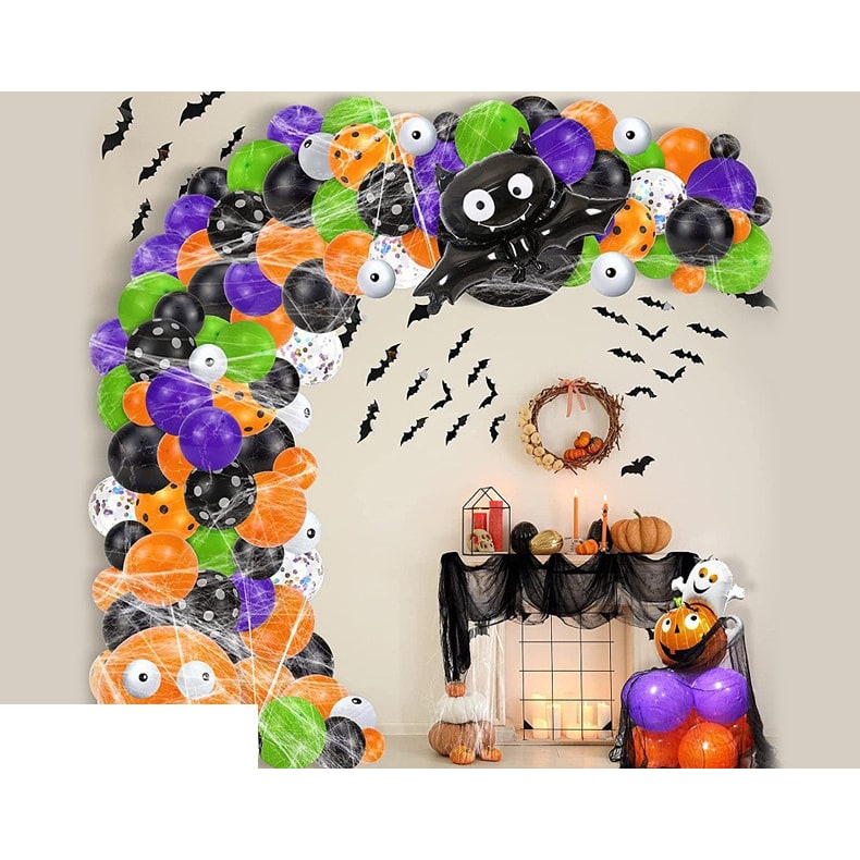 Spooktacular Balloon Arch Set for Frightening Festivities