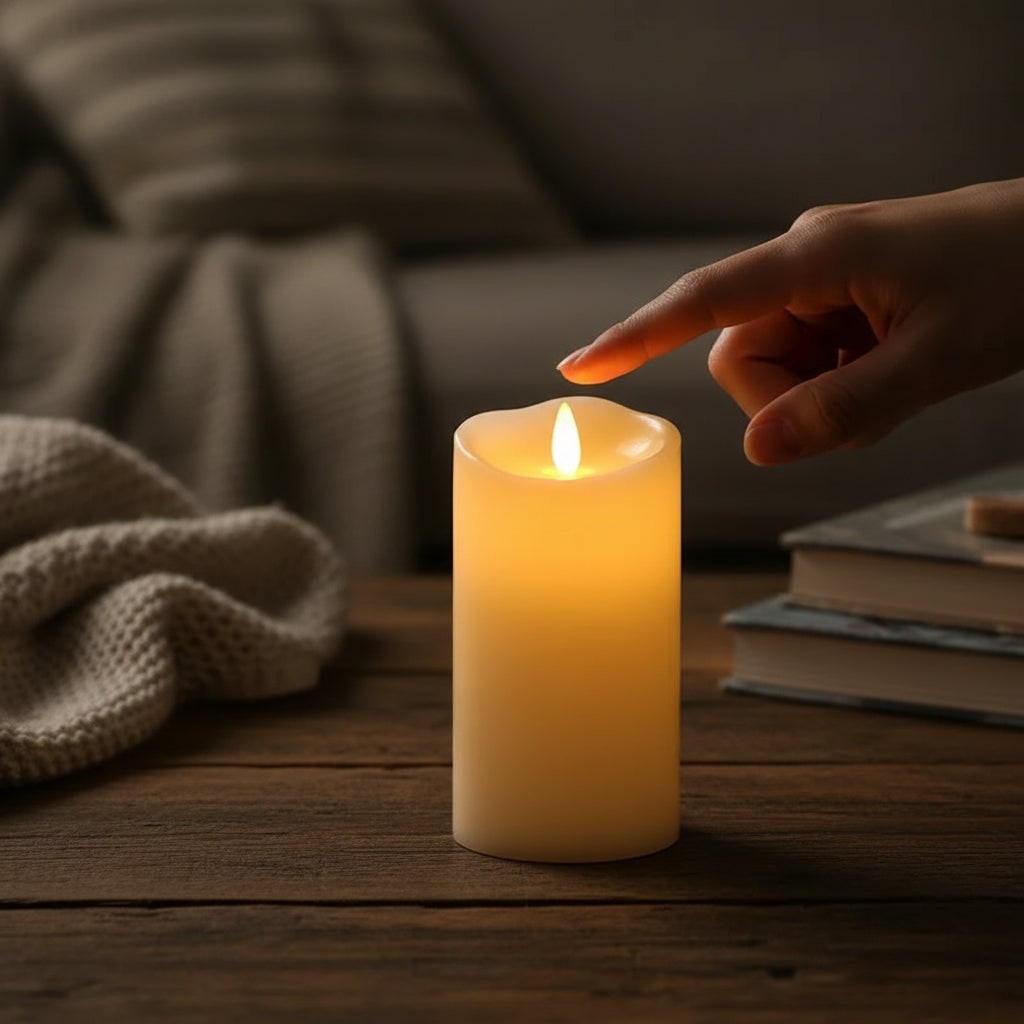Enchanting Battery-Operated LED Candles with Flickering Light for Halloween Decor
