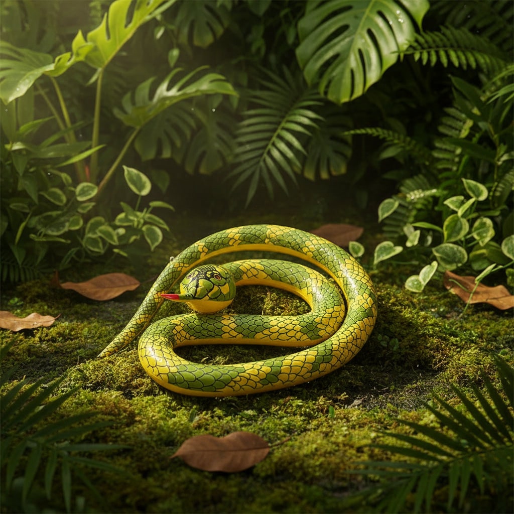 Frightening Inflatable Serpent for Spooky Outdoor Decor