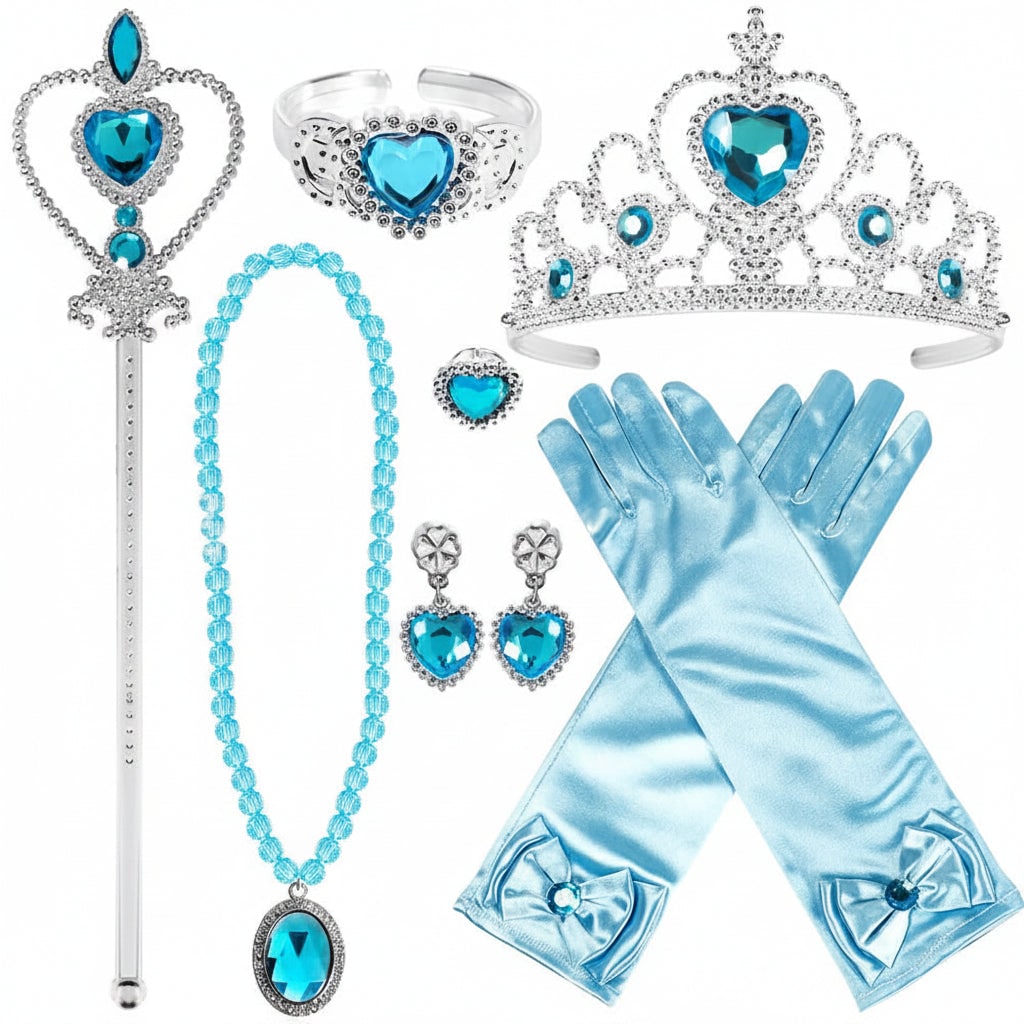 Enchanted Princess Costume Accessory Set with Tiara & Gloves