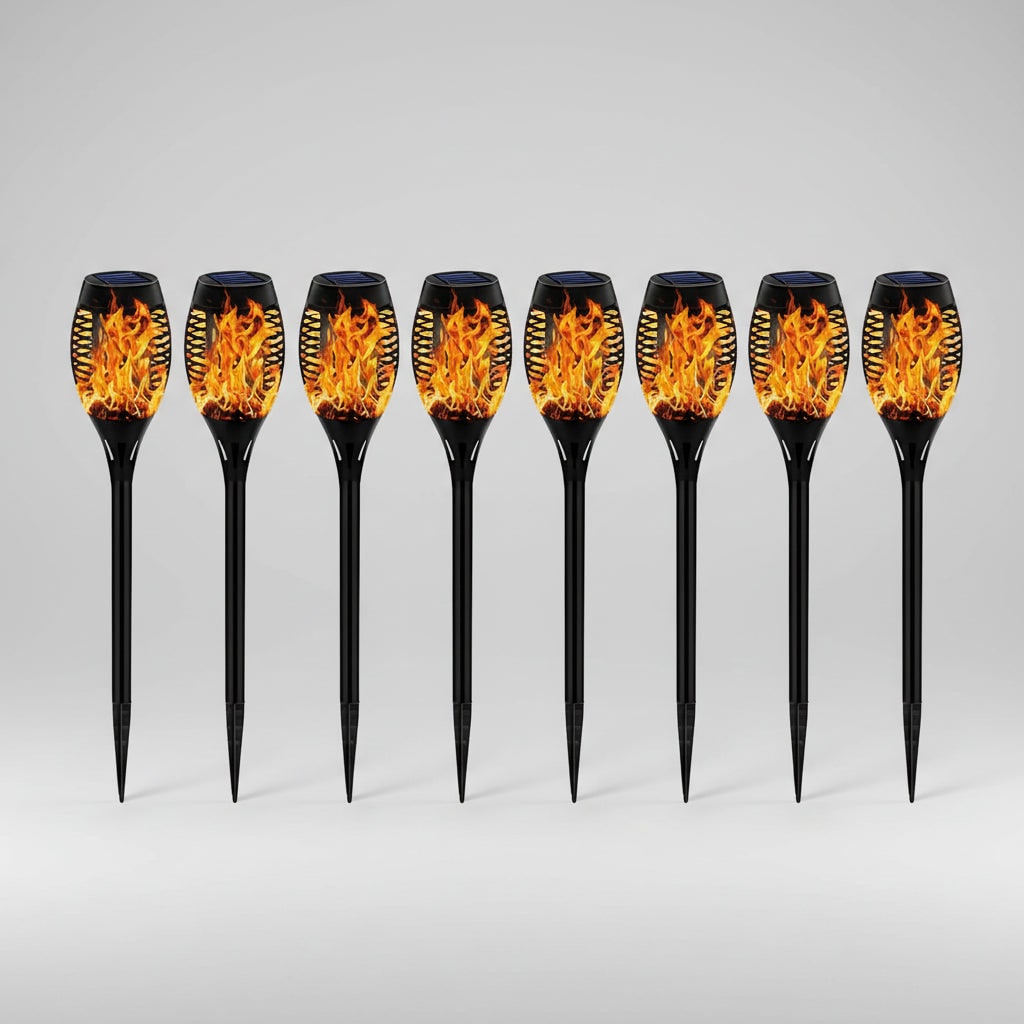 Solar Flickering Flame Outdoor Lanterns for Halloween Décor