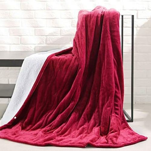 Luxurious Electric Throw Blanket with Soft Fleece Lining