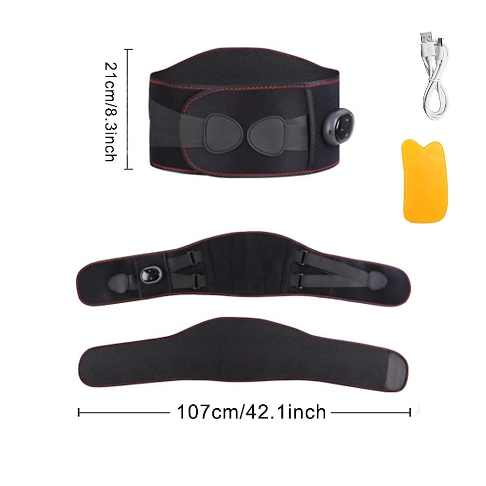 Rechargeable Infrared Heating Belt with Massage Functionality