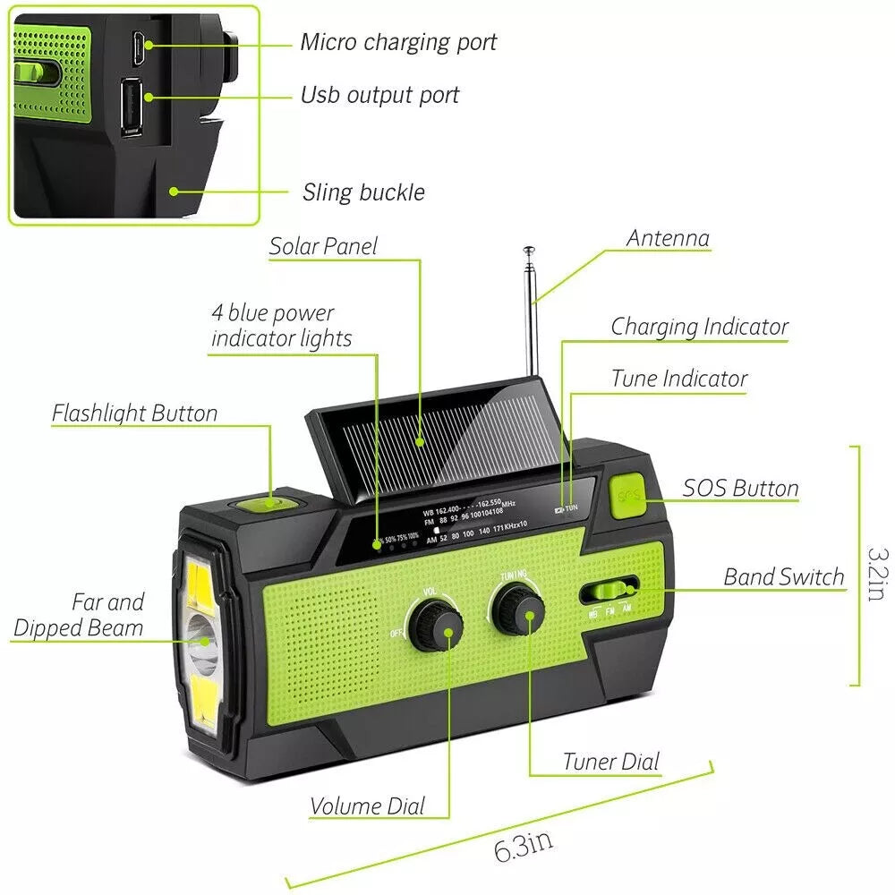 All-in-One Emergency Solar Communication Device