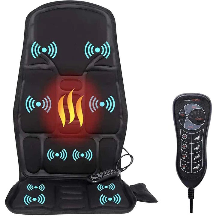 Stylish Massage Chair Cushion Featuring Heated Neck Support Pillow