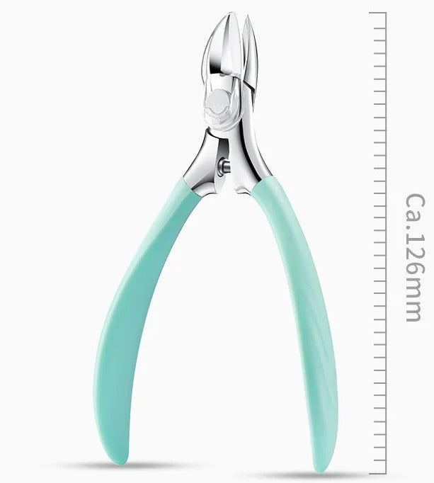 Ergonomic Nail Clipper for Seniors with Splash Guard – Painless for Thick or Ingrown Toenails