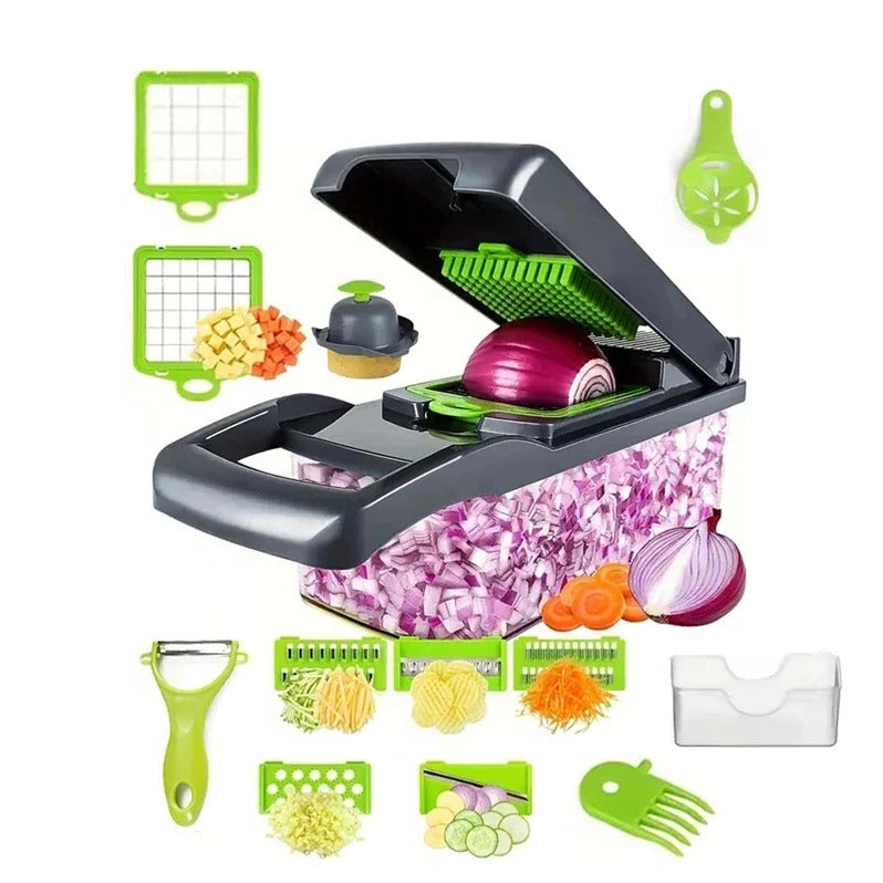 All-in-One Food Prep Tool with Chopping, Slicing & Grating