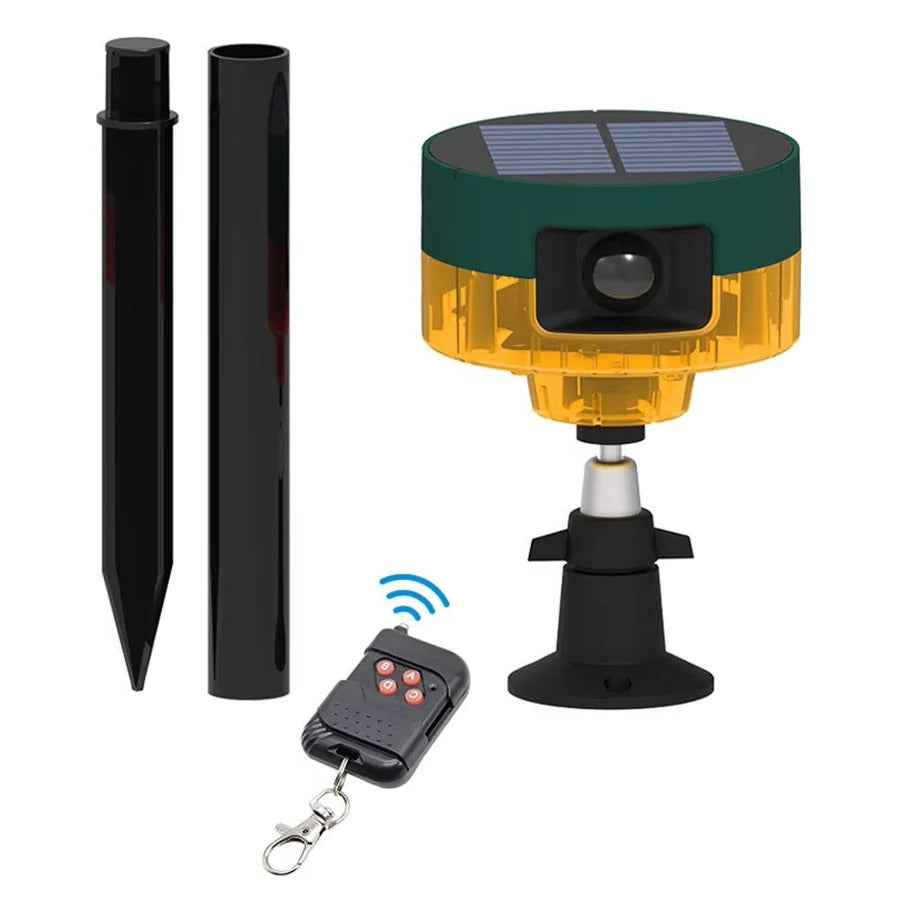 360-Degree Solar Animal Repeller for Birds, Pigeons, Boars, Rabbits, and Deer